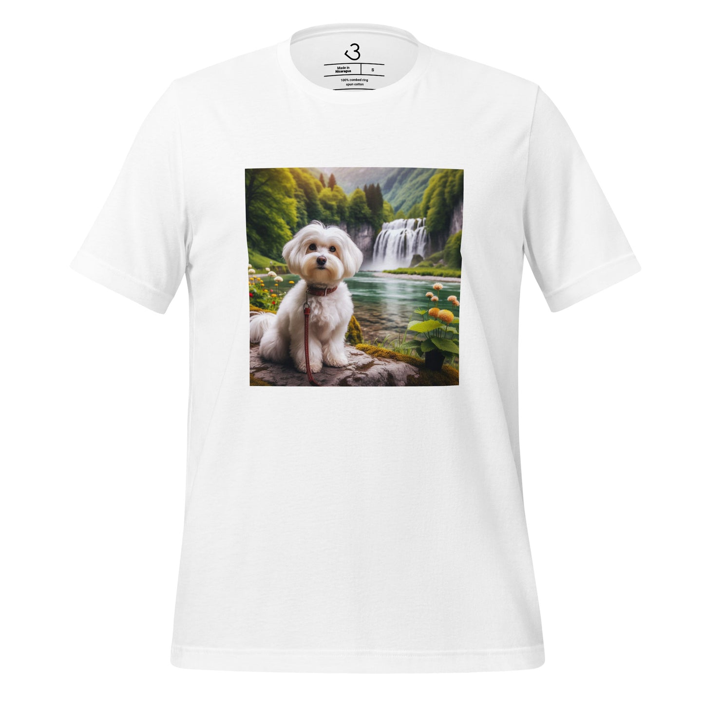 Camiseta bichón maltés nature