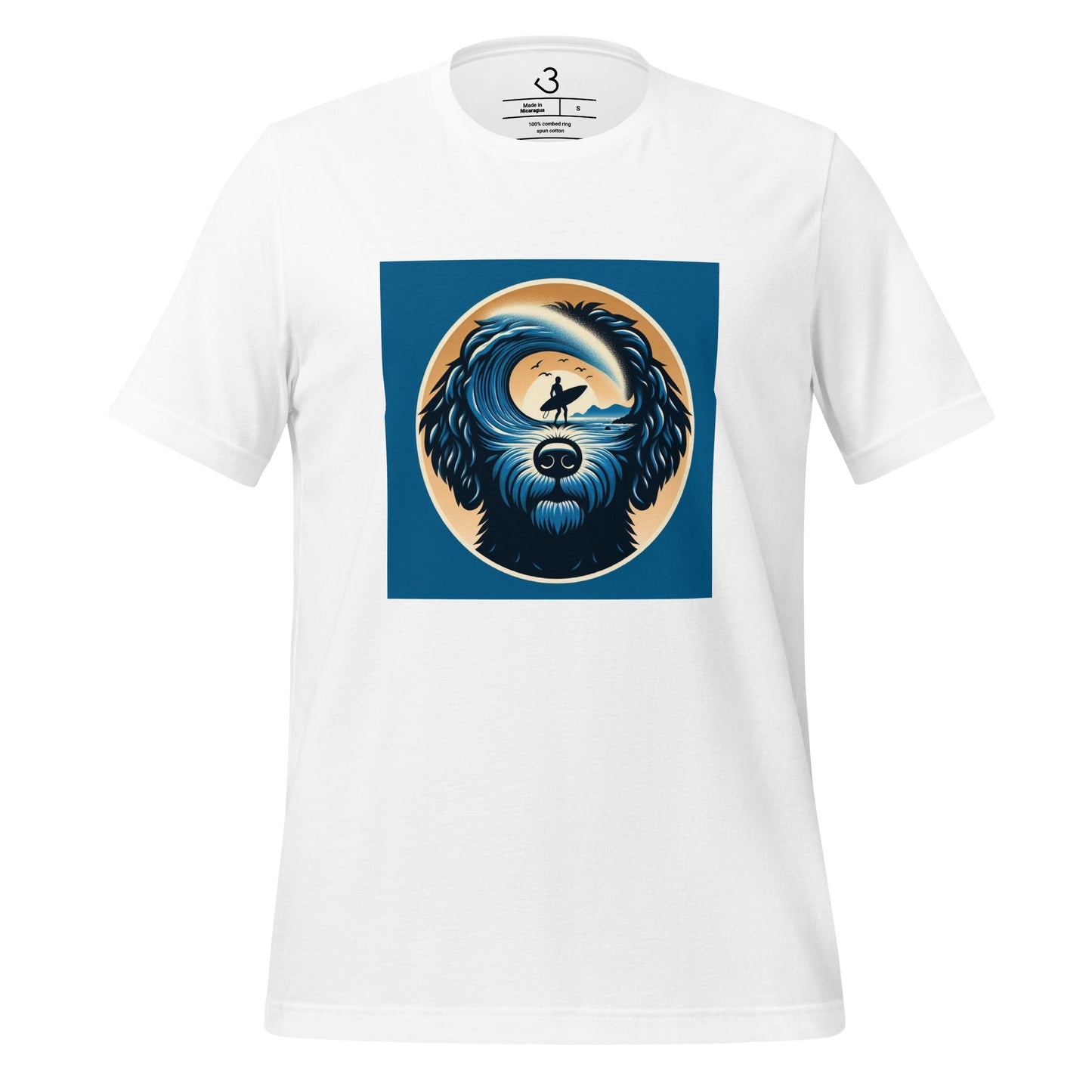 Camiseta water dog thinking surf