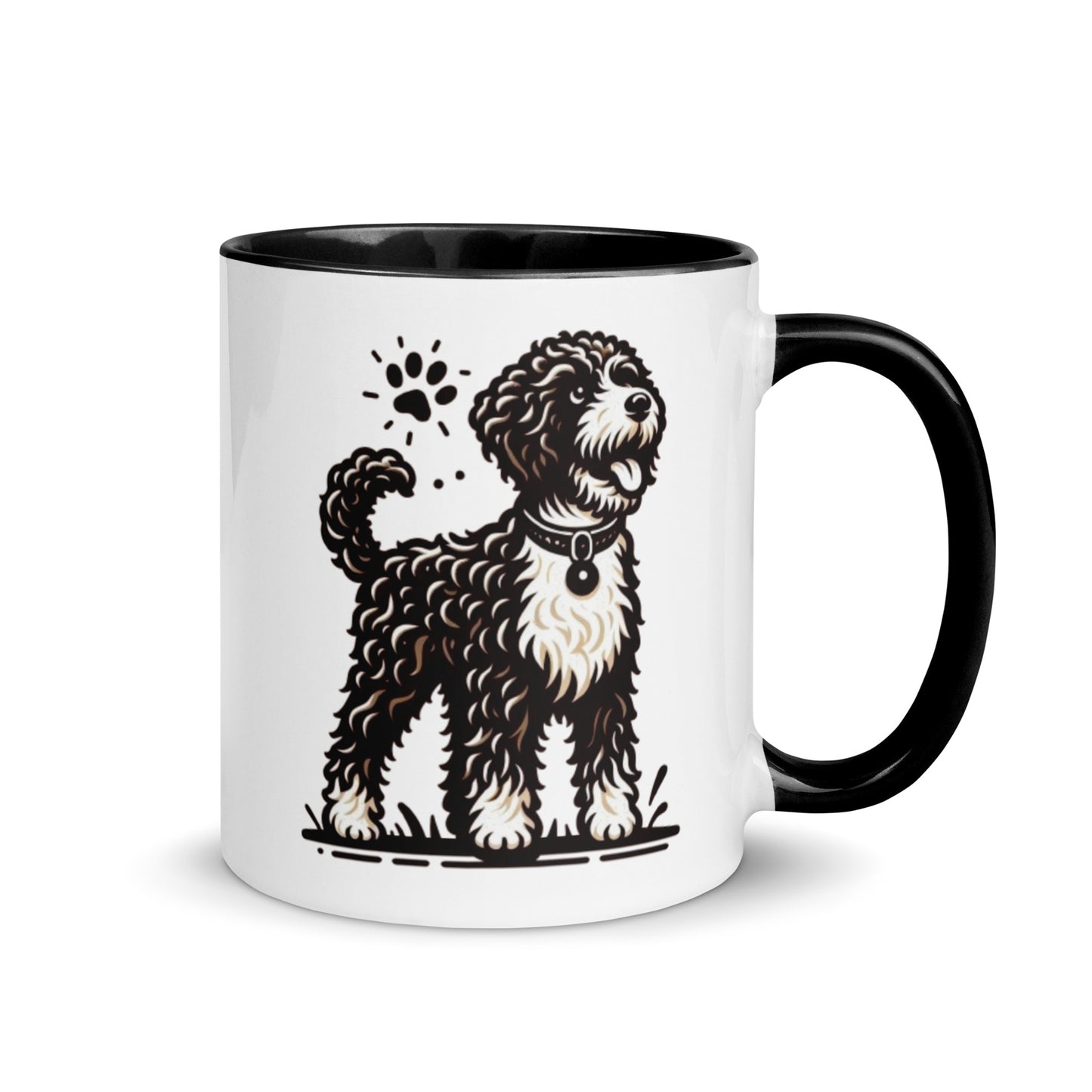 Taza color interior water dog serios