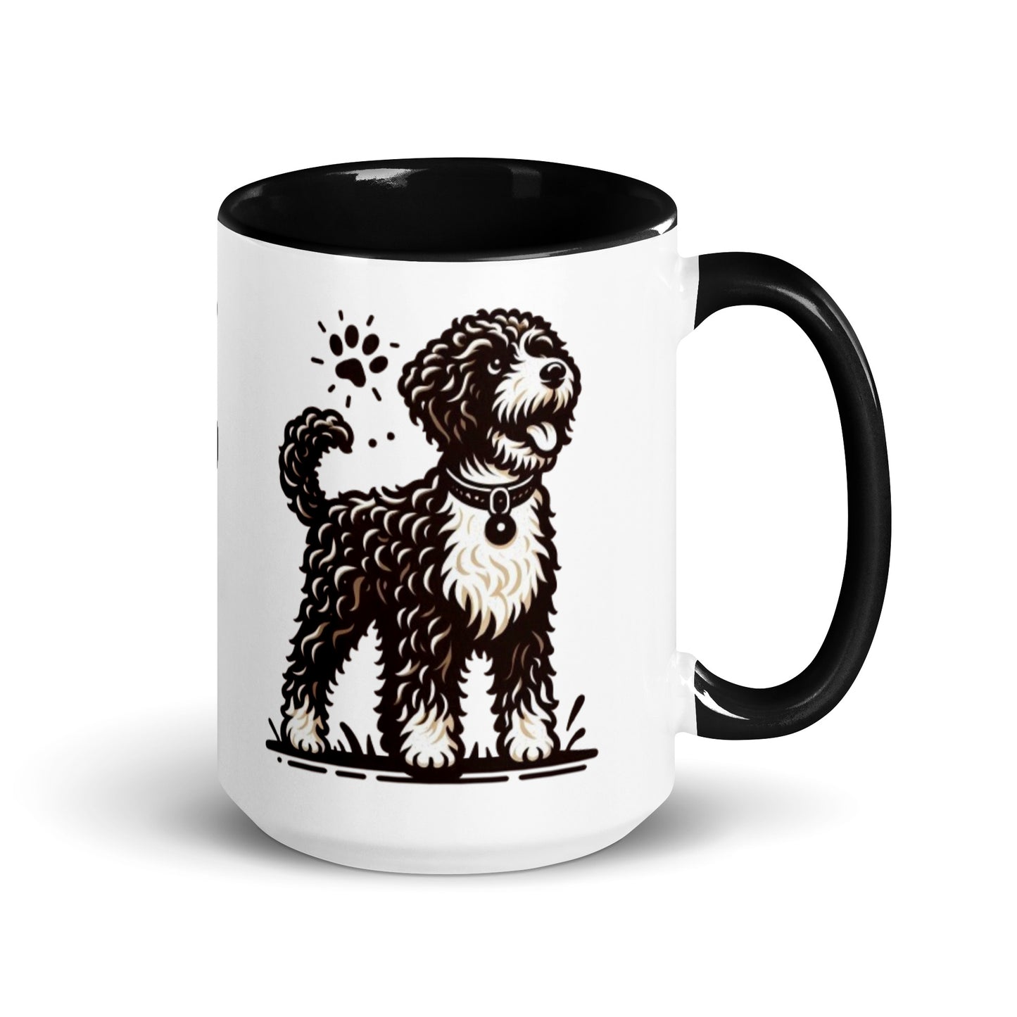 Taza color interior water dog serios