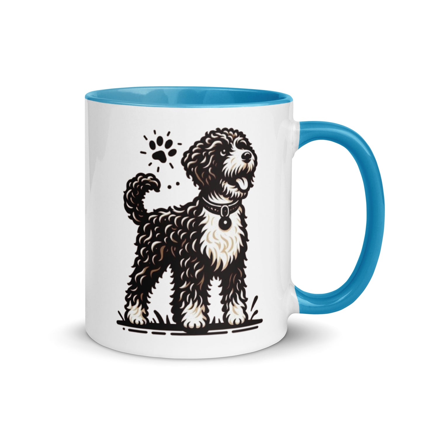 Taza color interior water dog serios