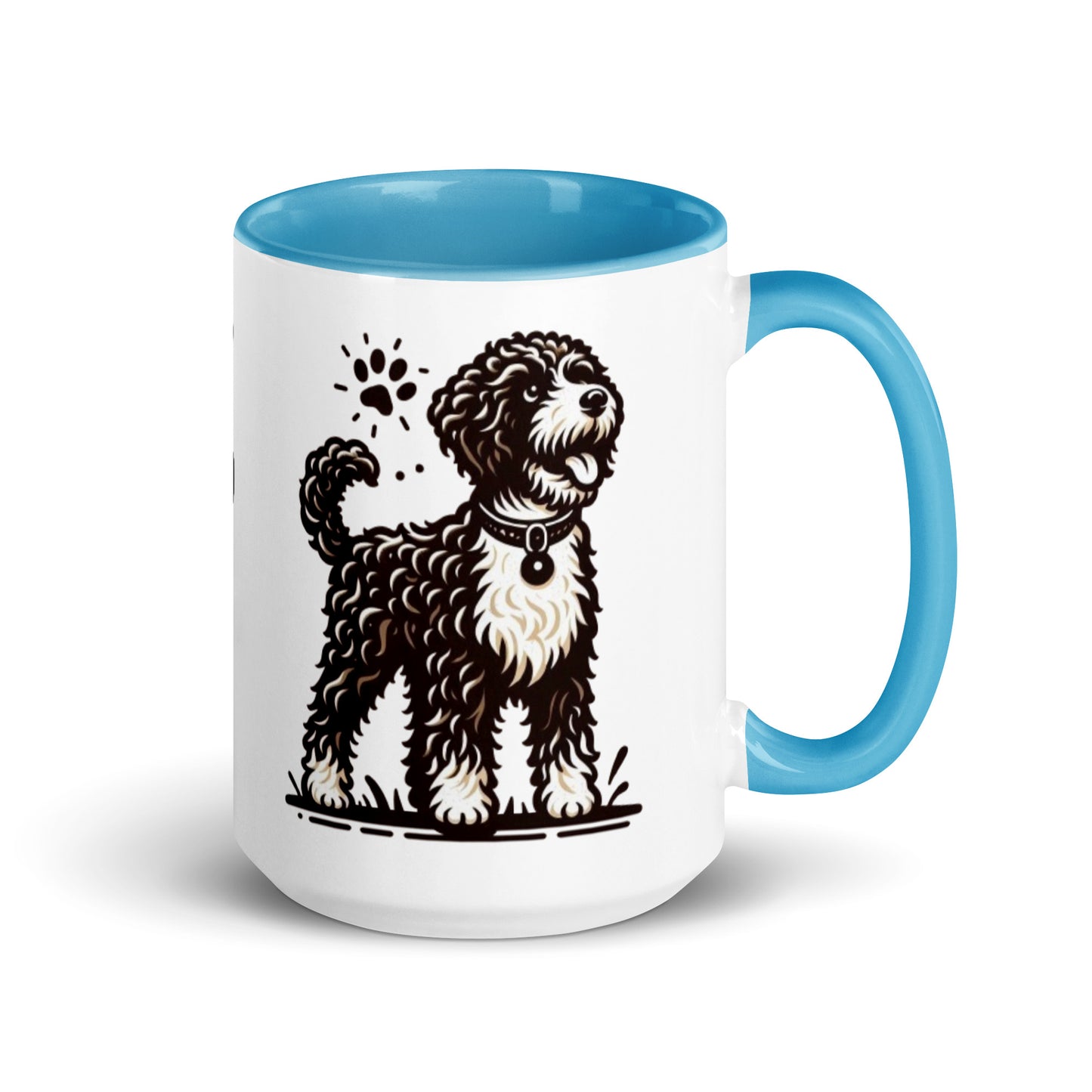 Taza color interior water dog serios