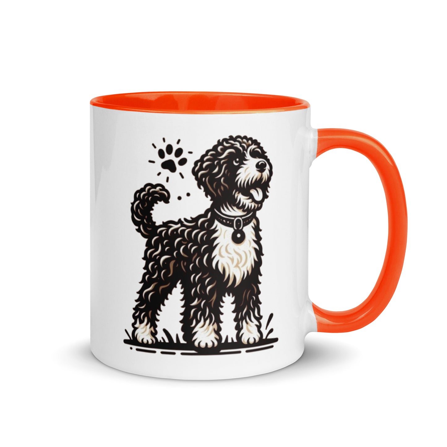 Taza color interior water dog serios