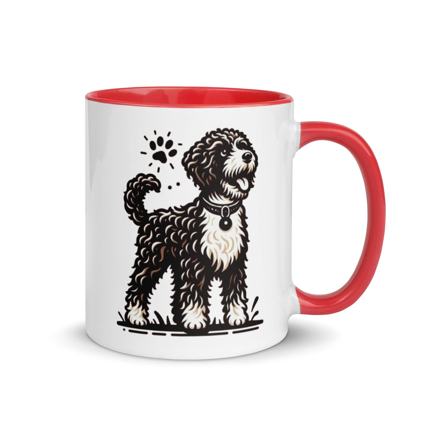 Taza color interior water dog serios