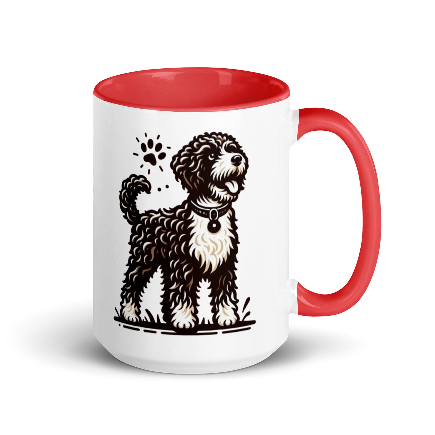 Taza color interior water dog serios