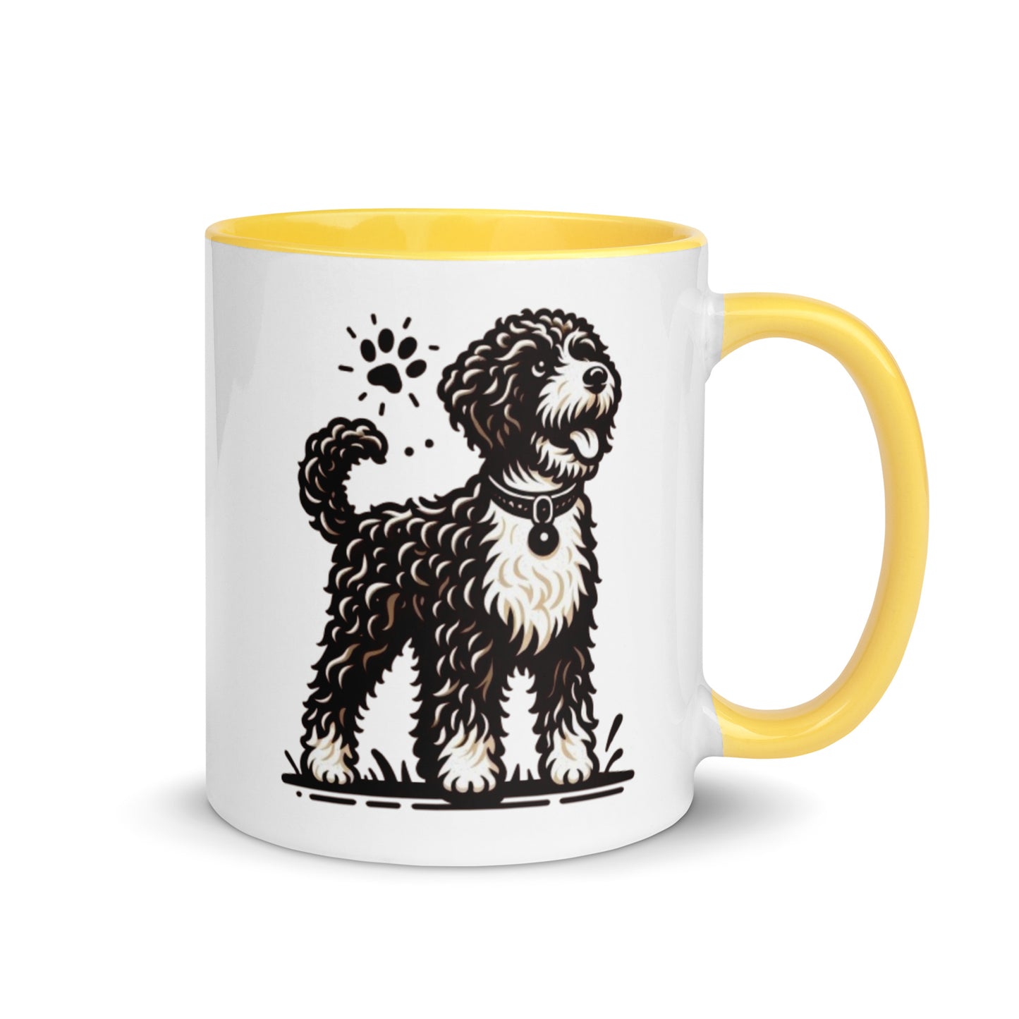 Taza color interior water dog serios