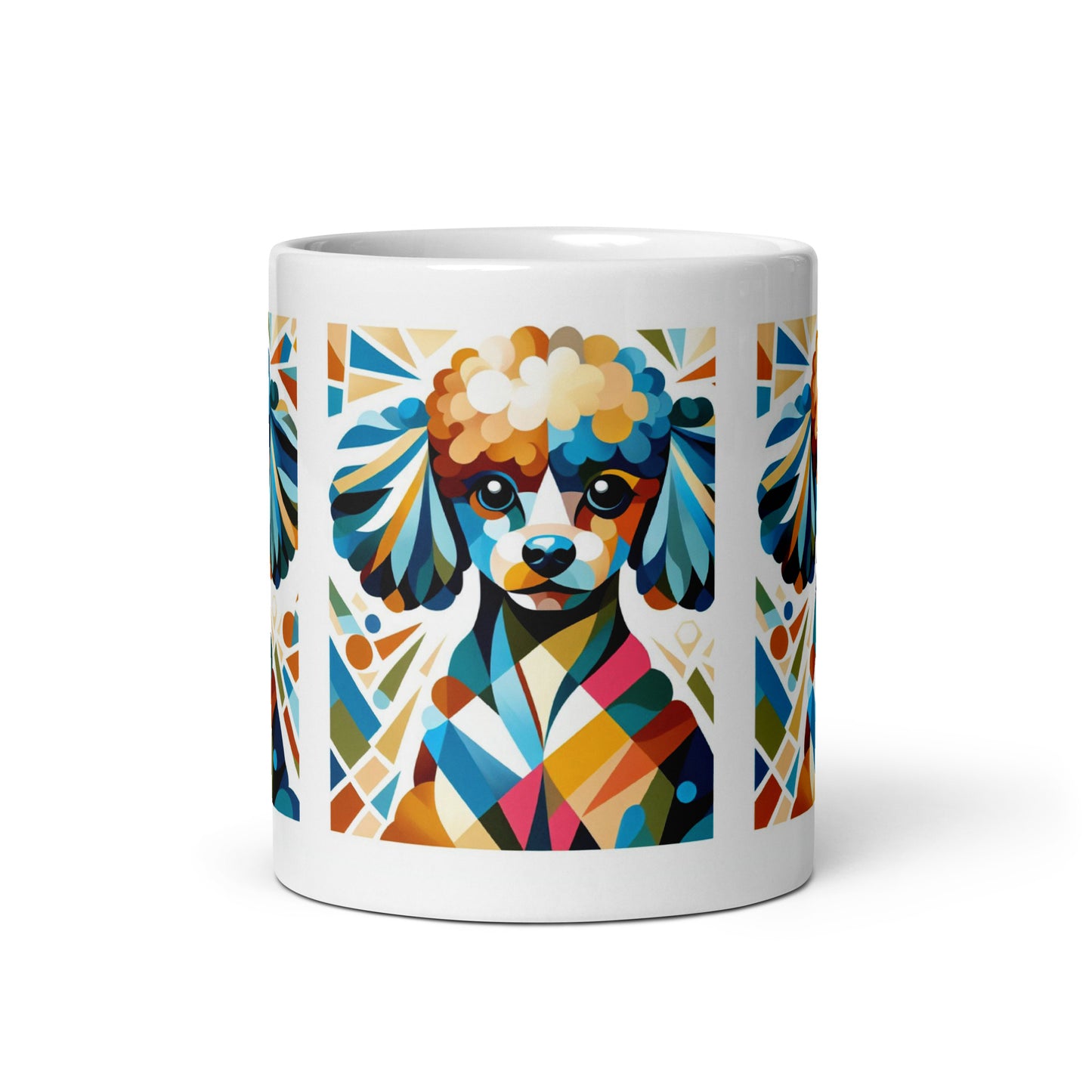 Taza caniche abstract