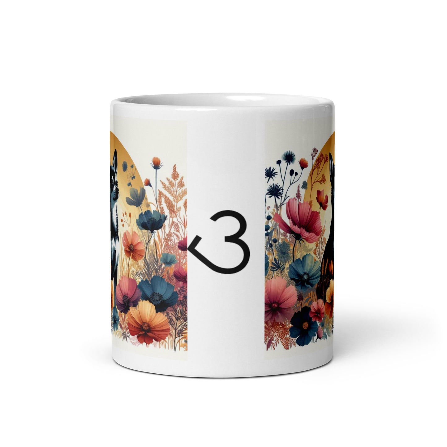 Taza chihuahua floral