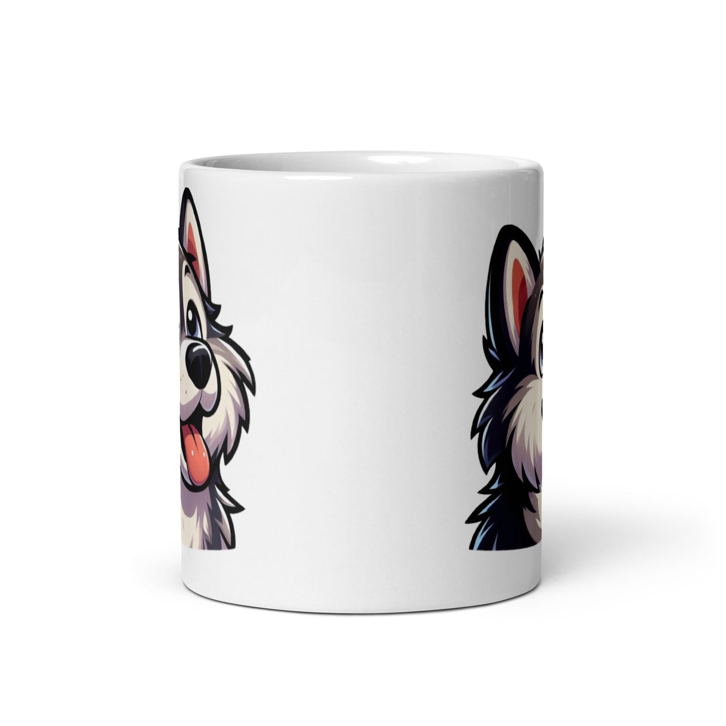 Taza husky animada