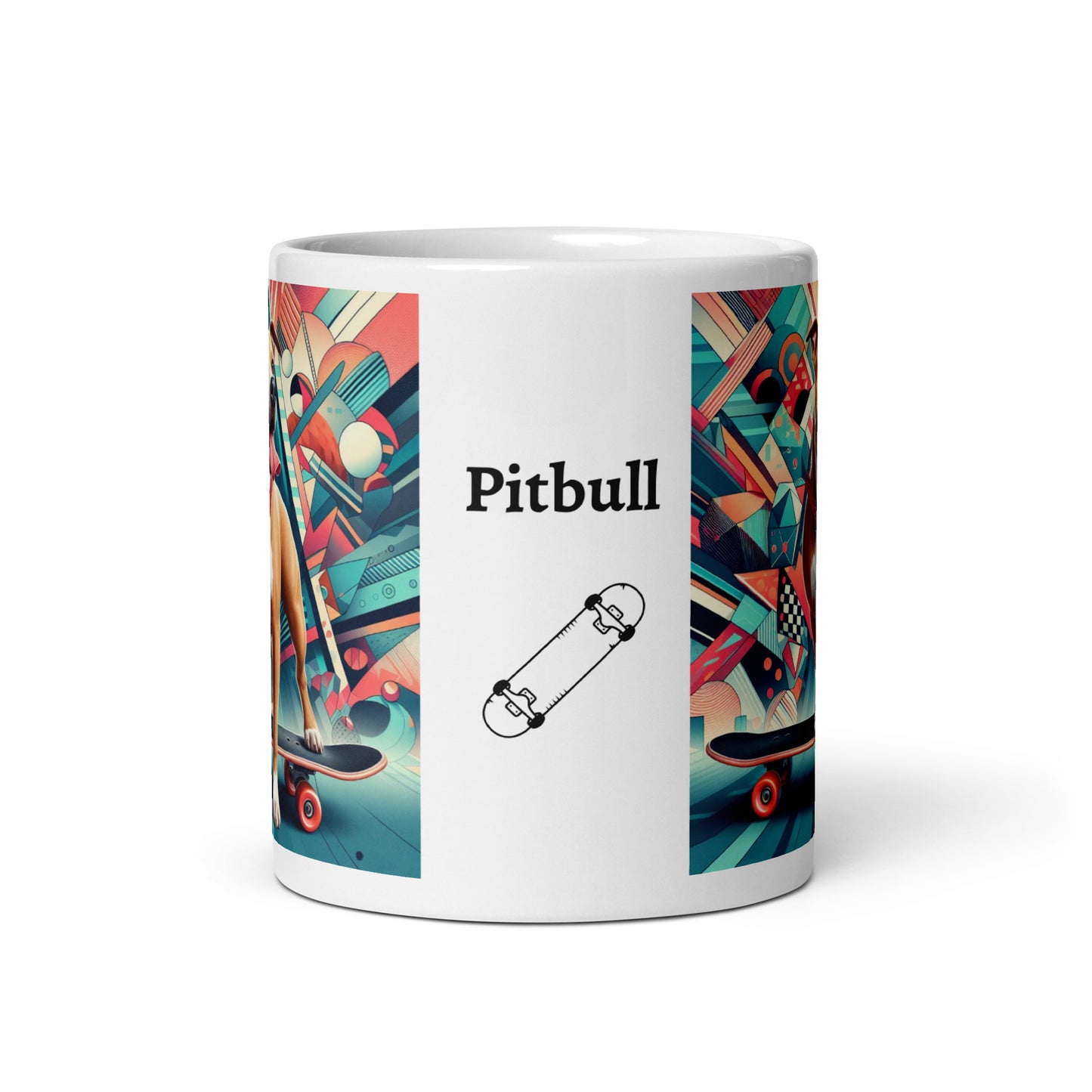 Taza pitbull skate