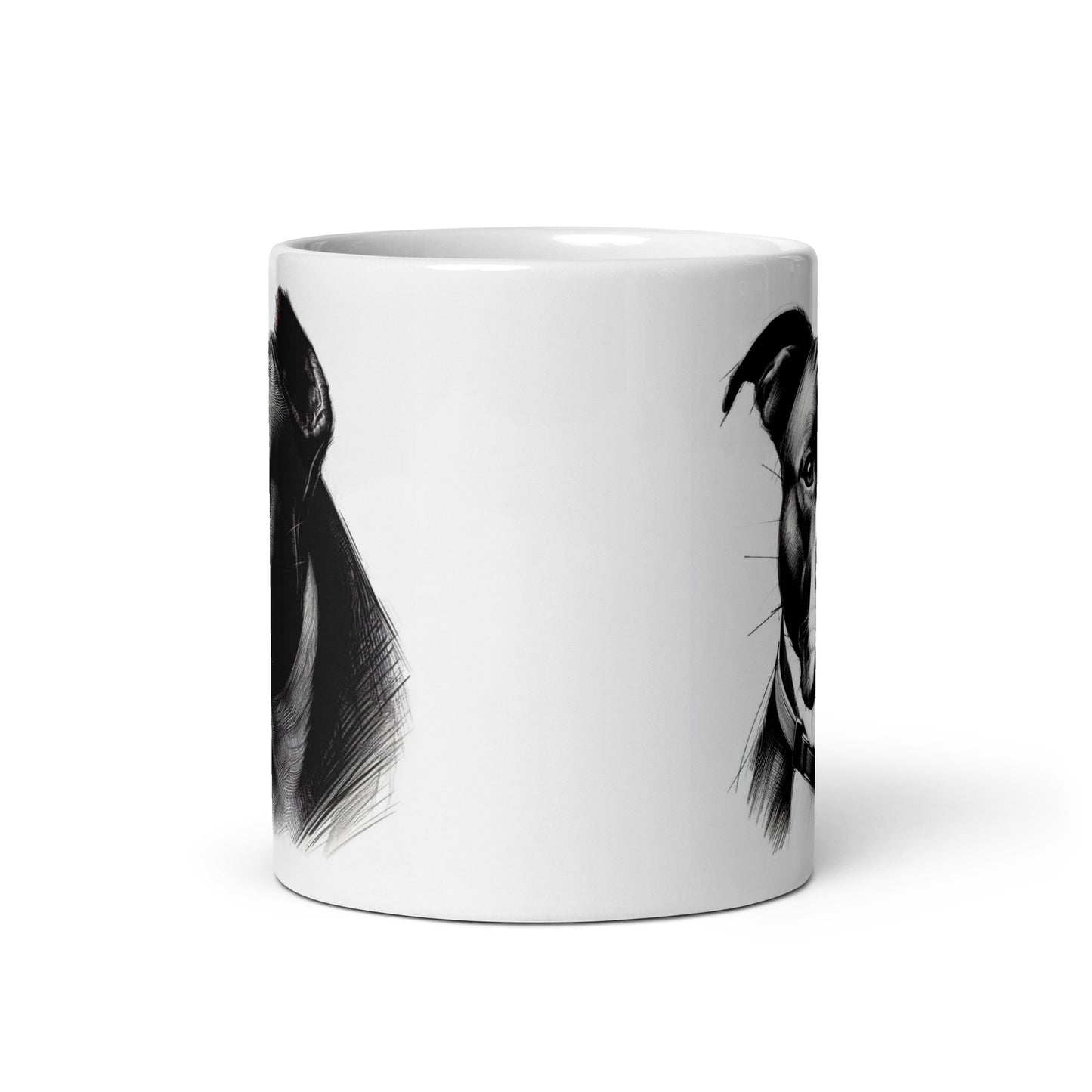 Taza pitbull black