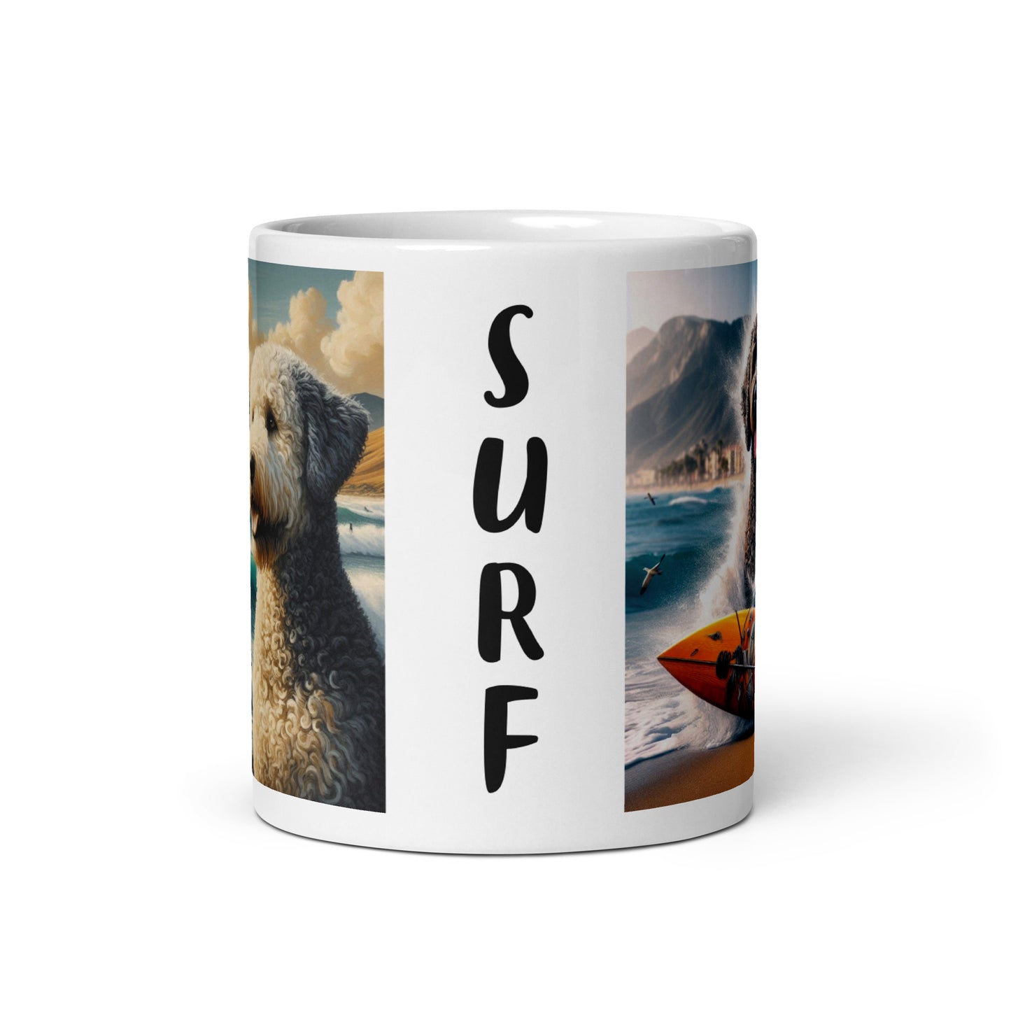 Taza water dog surf