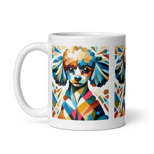 Taza caniche abstract