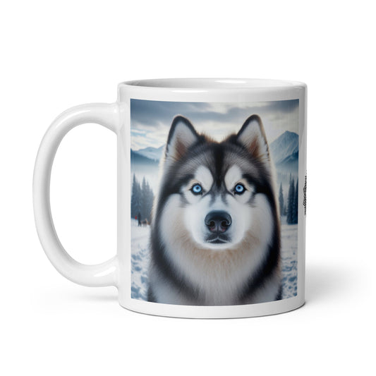 Taza husky snow