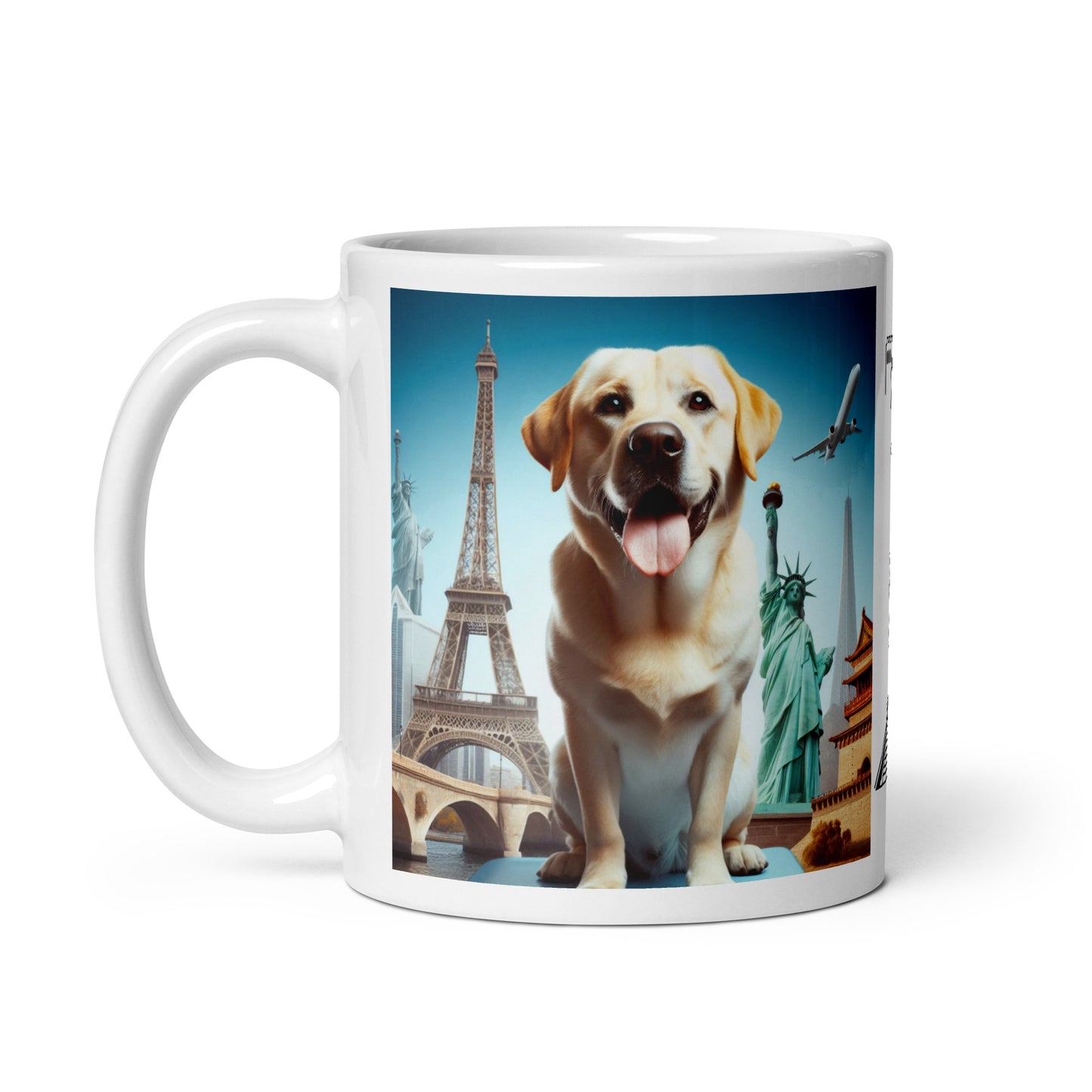 Taza labrador viajero