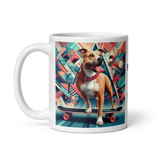 Taza pitbull skate