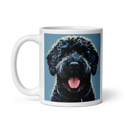 Taza water dog blue