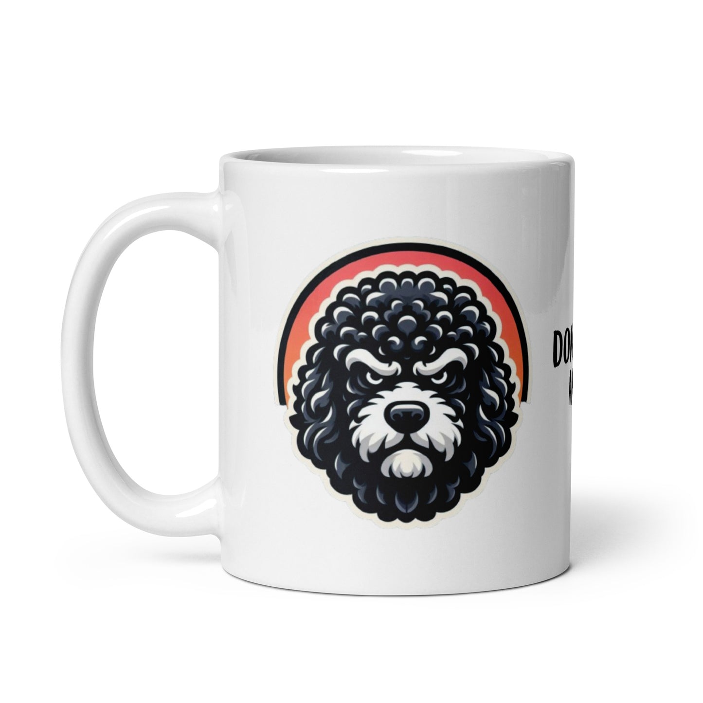 Taza water dog angry