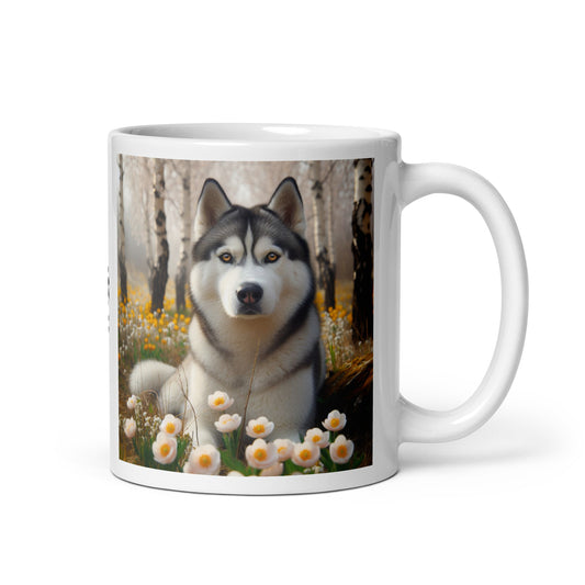 Taza husky resplandor