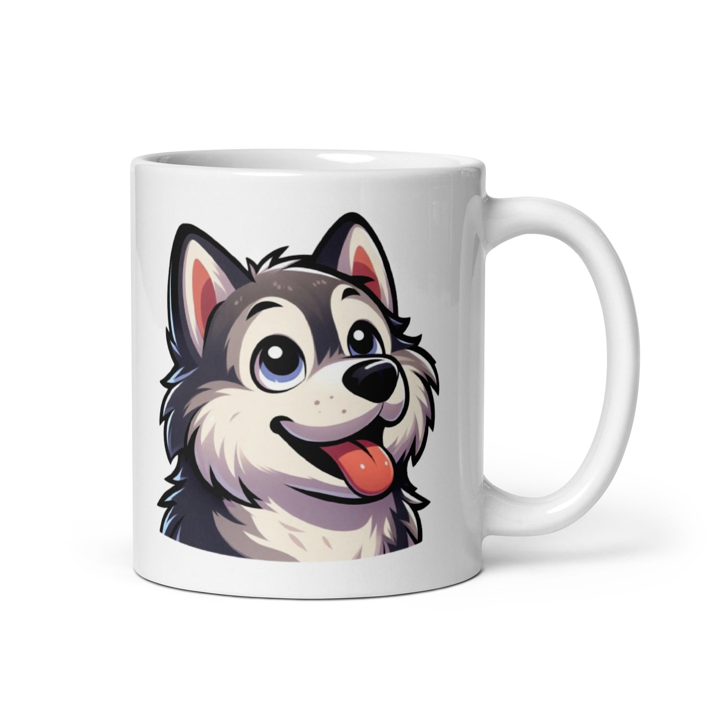 Taza husky animada