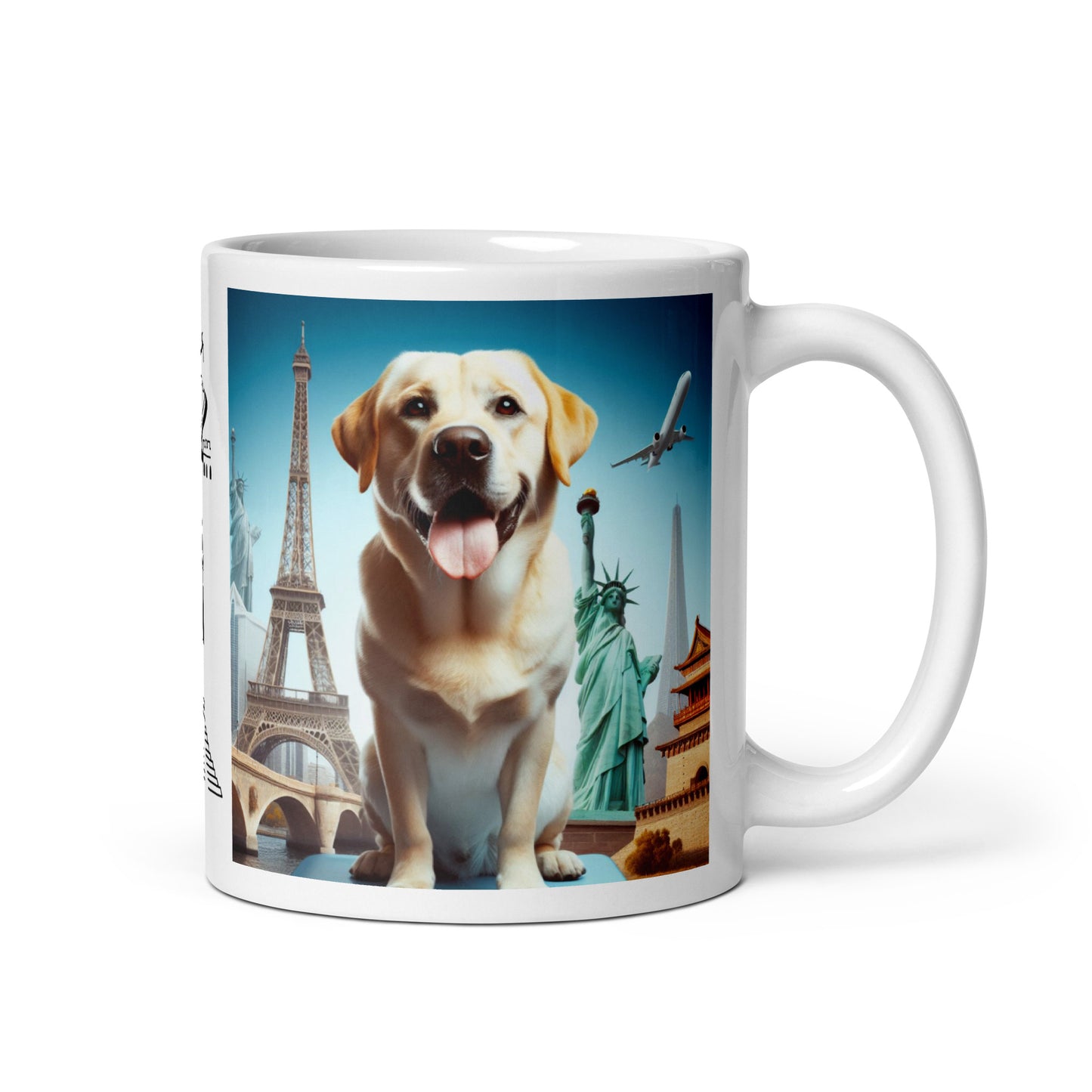 Taza labrador viajero