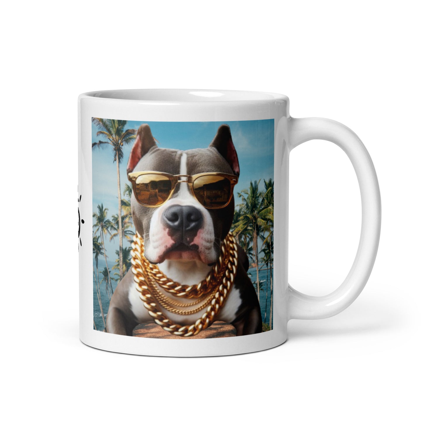 Taza pitbull cadena