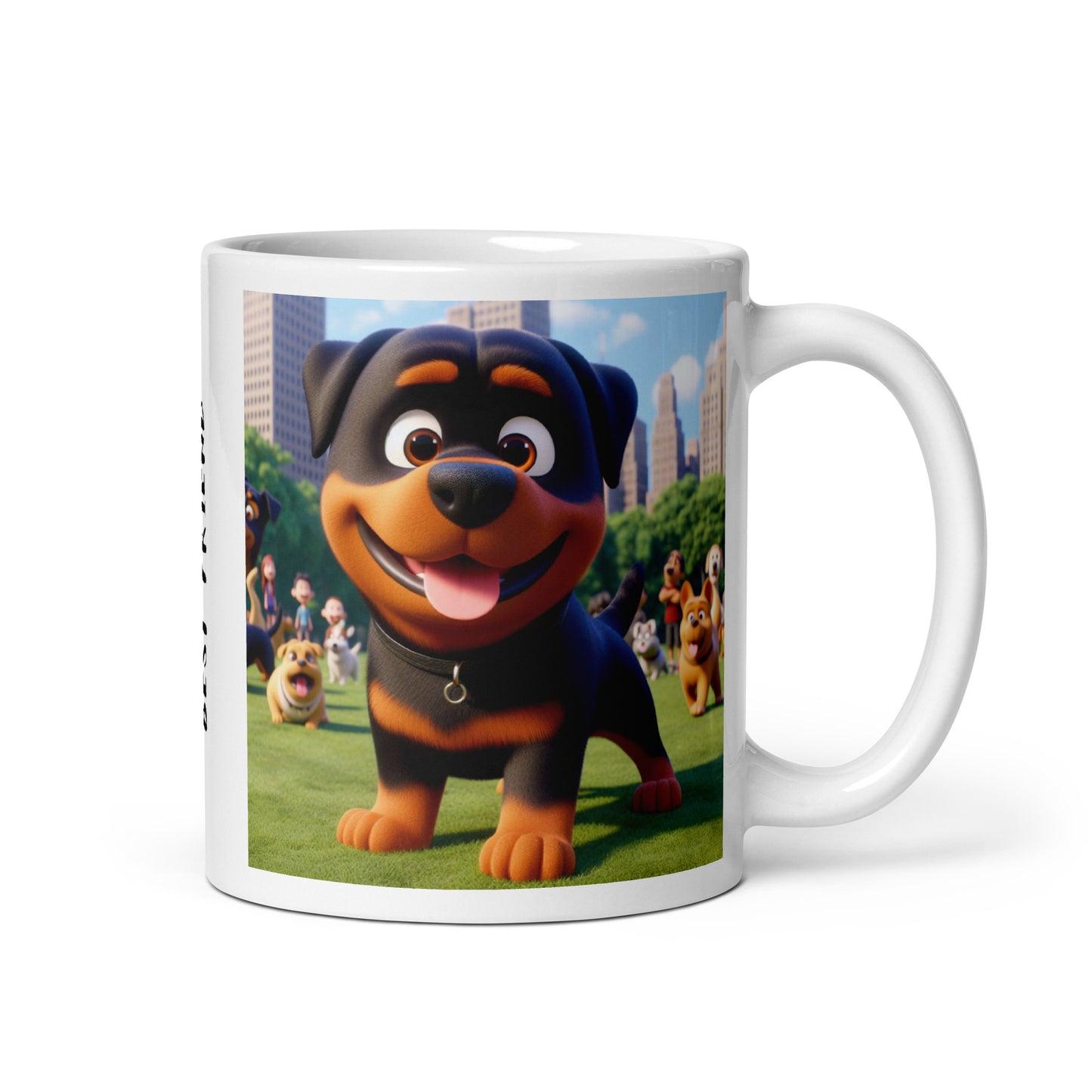 Taza rottweiler friend