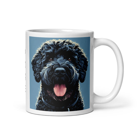 Taza water dog blue