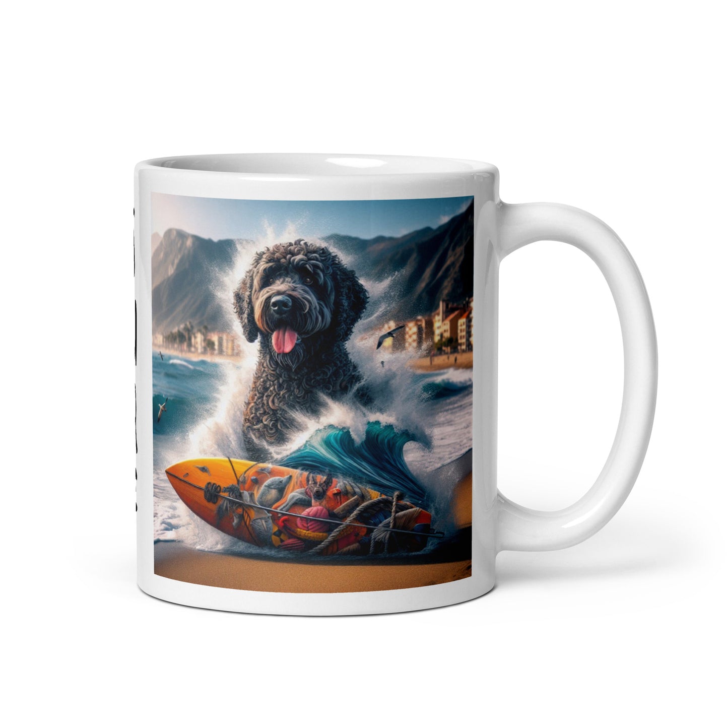 Taza water dog surf