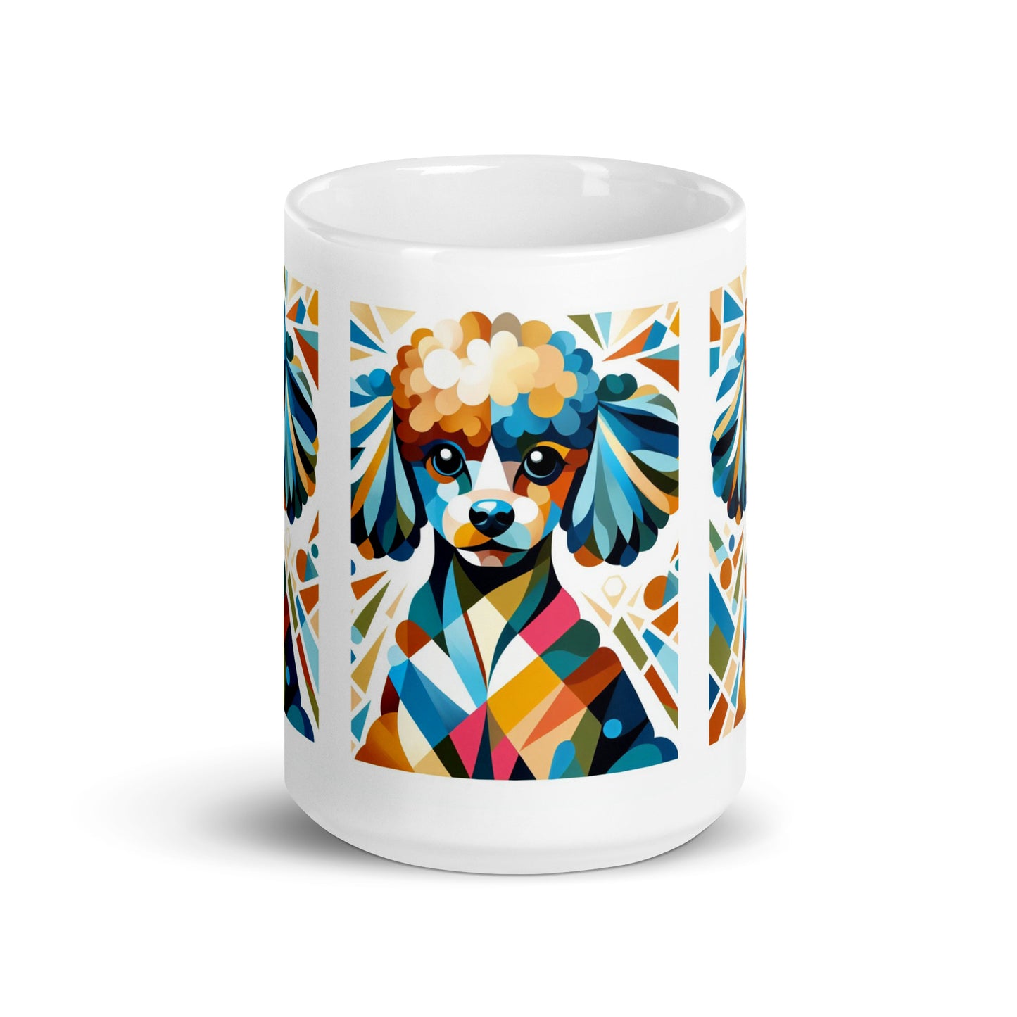 Taza caniche abstract