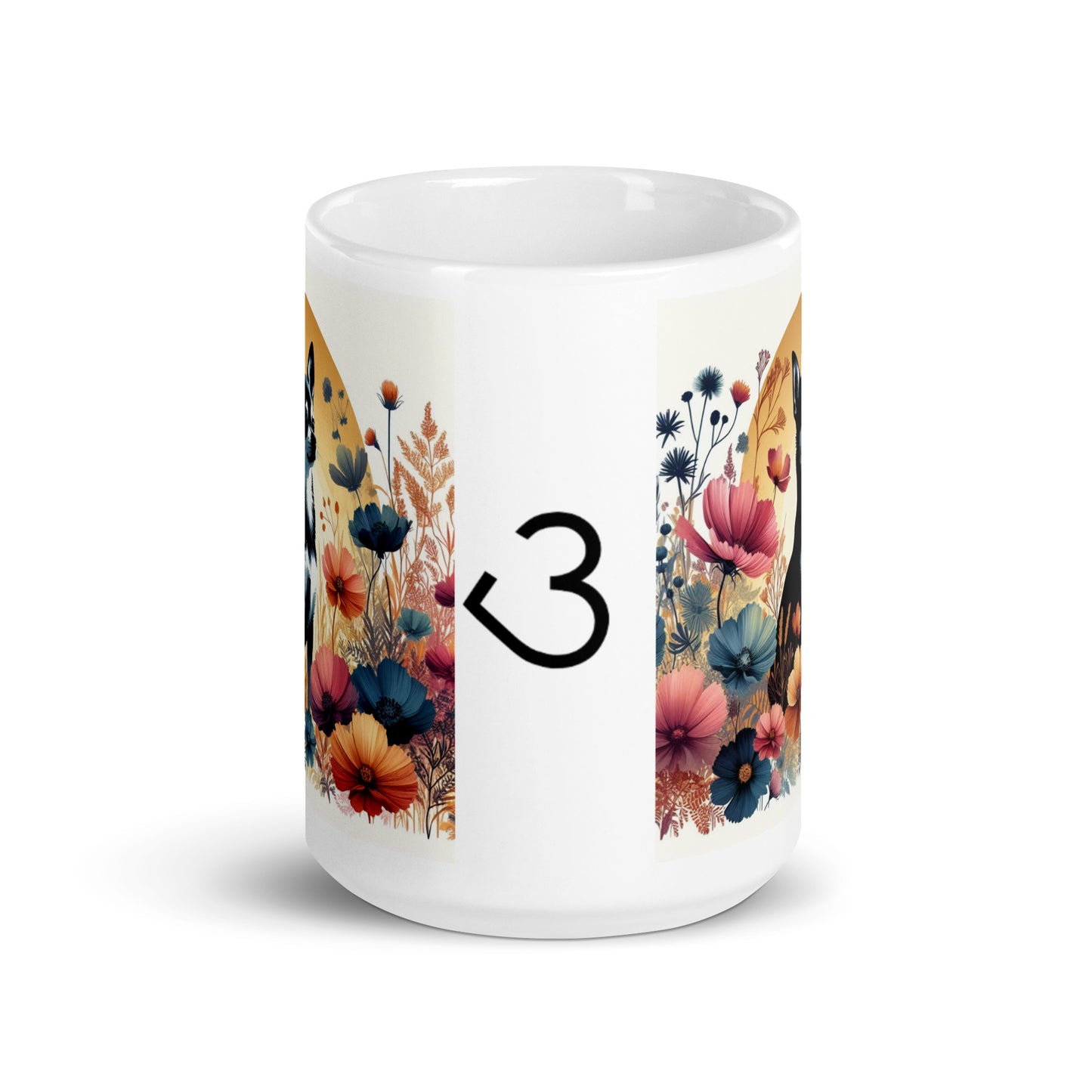 Taza chihuahua floral