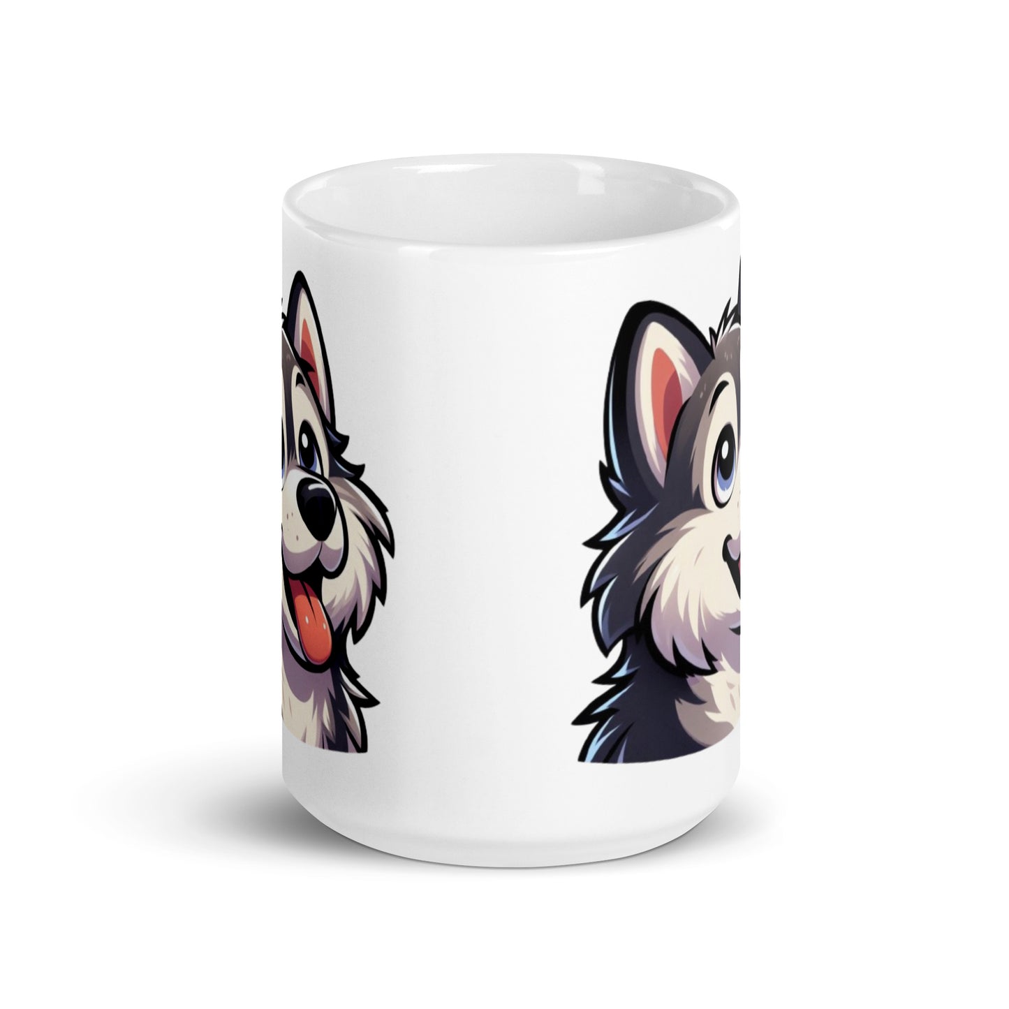 Taza husky animada