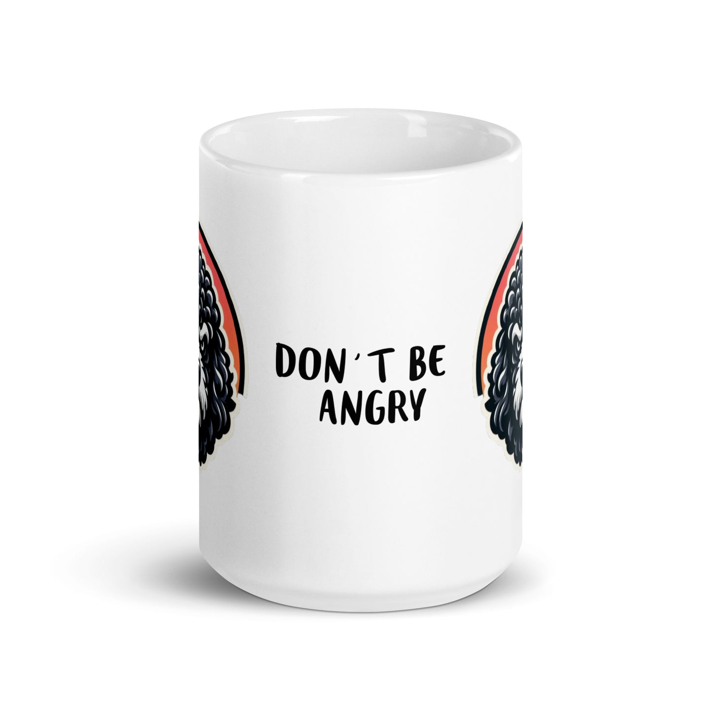 Taza water dog angry