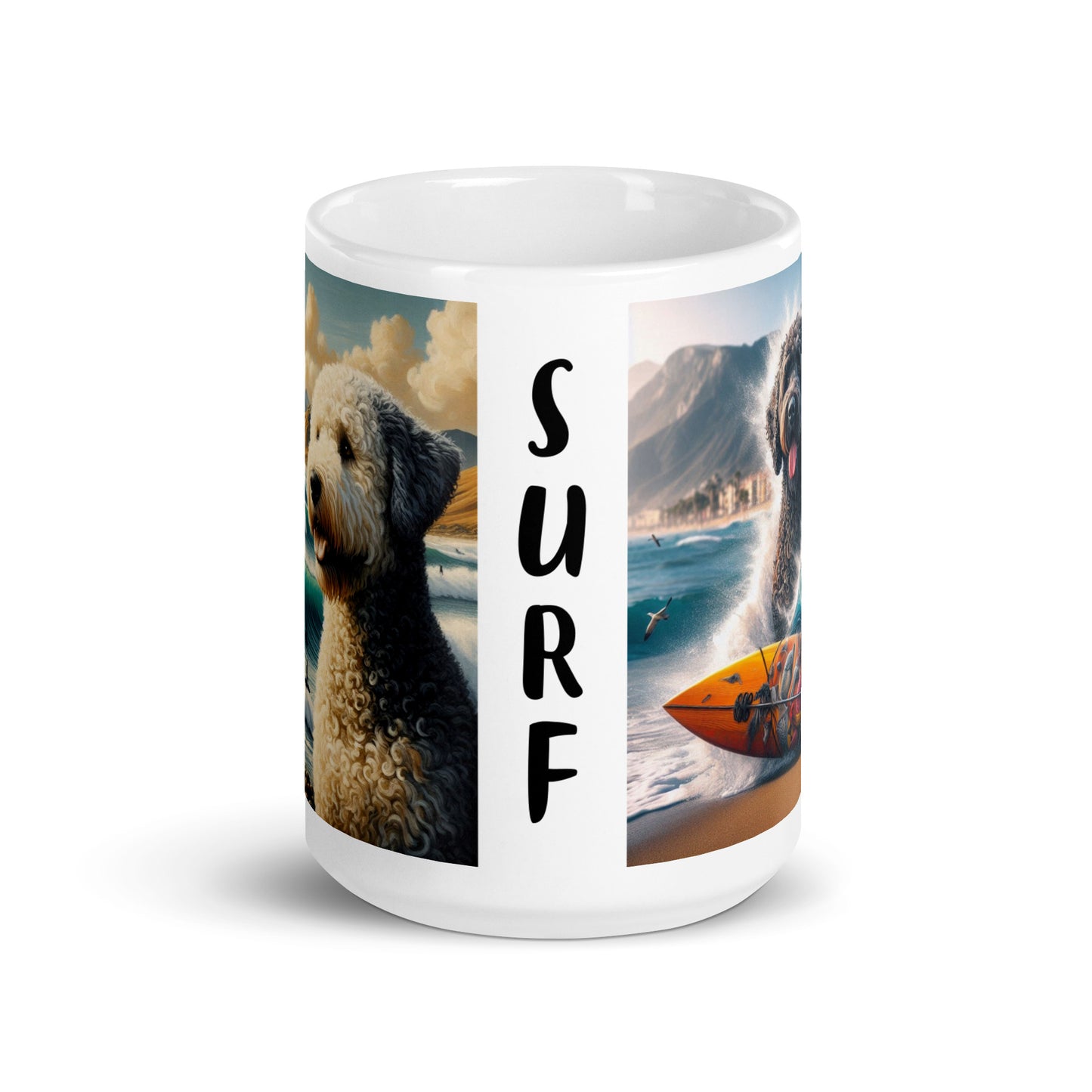 Taza water dog surf