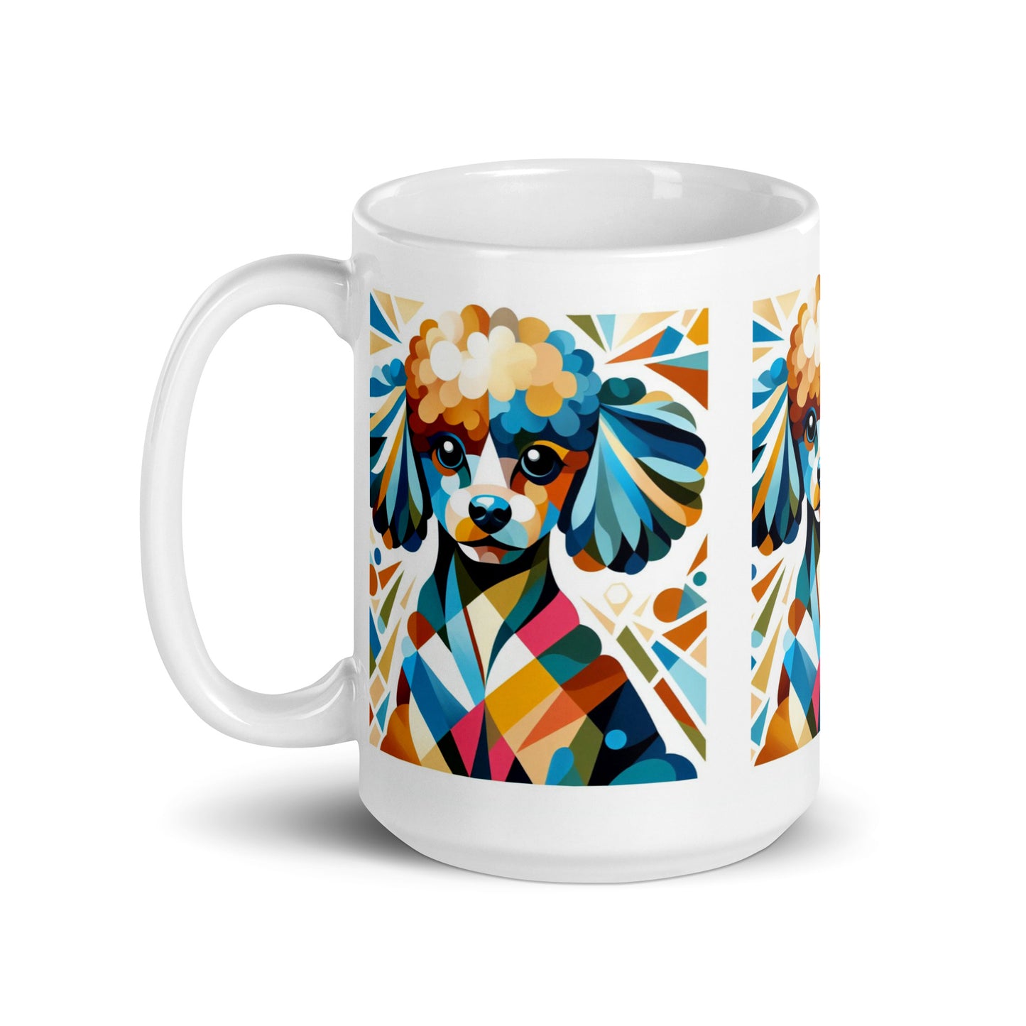 Taza caniche abstract