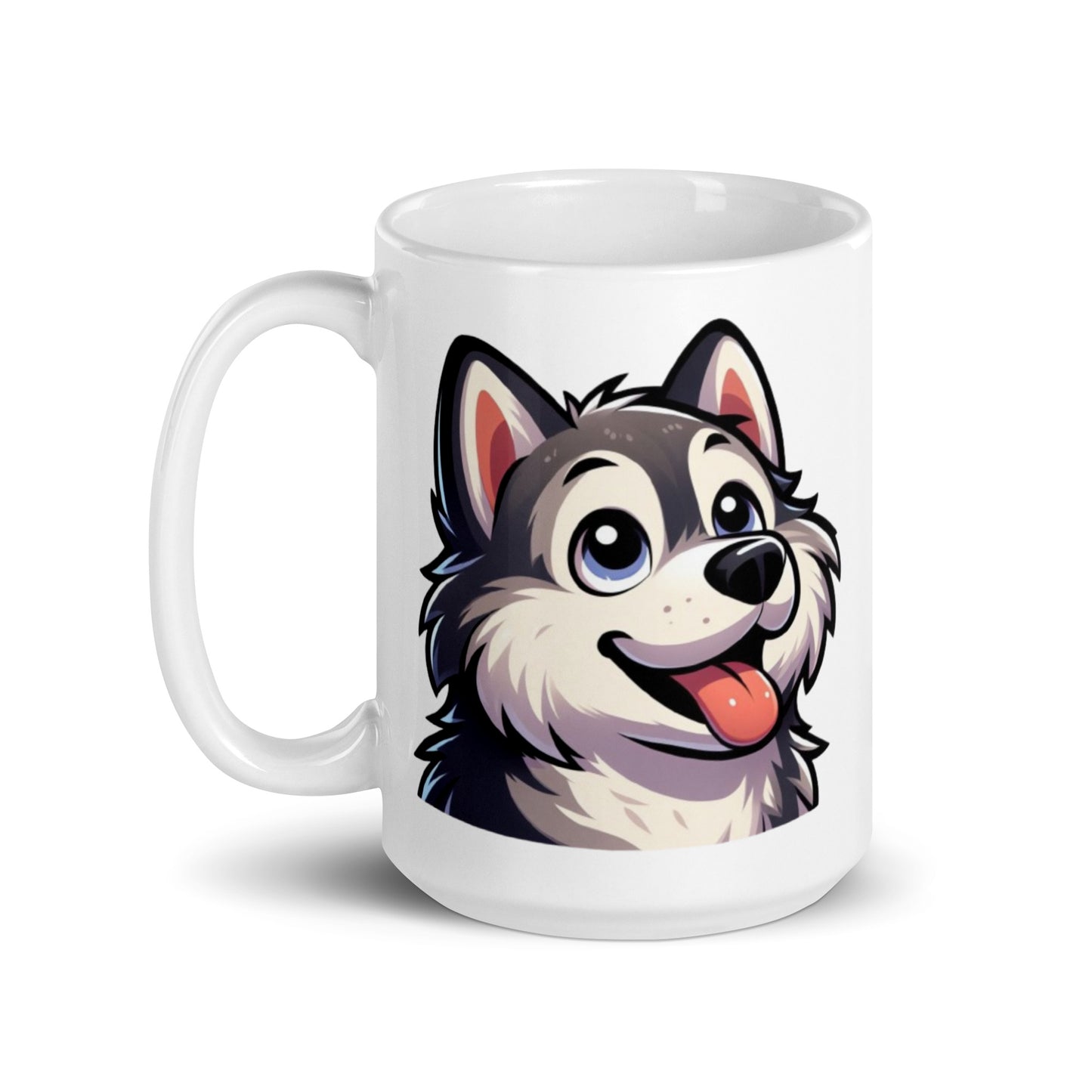 Taza husky animada