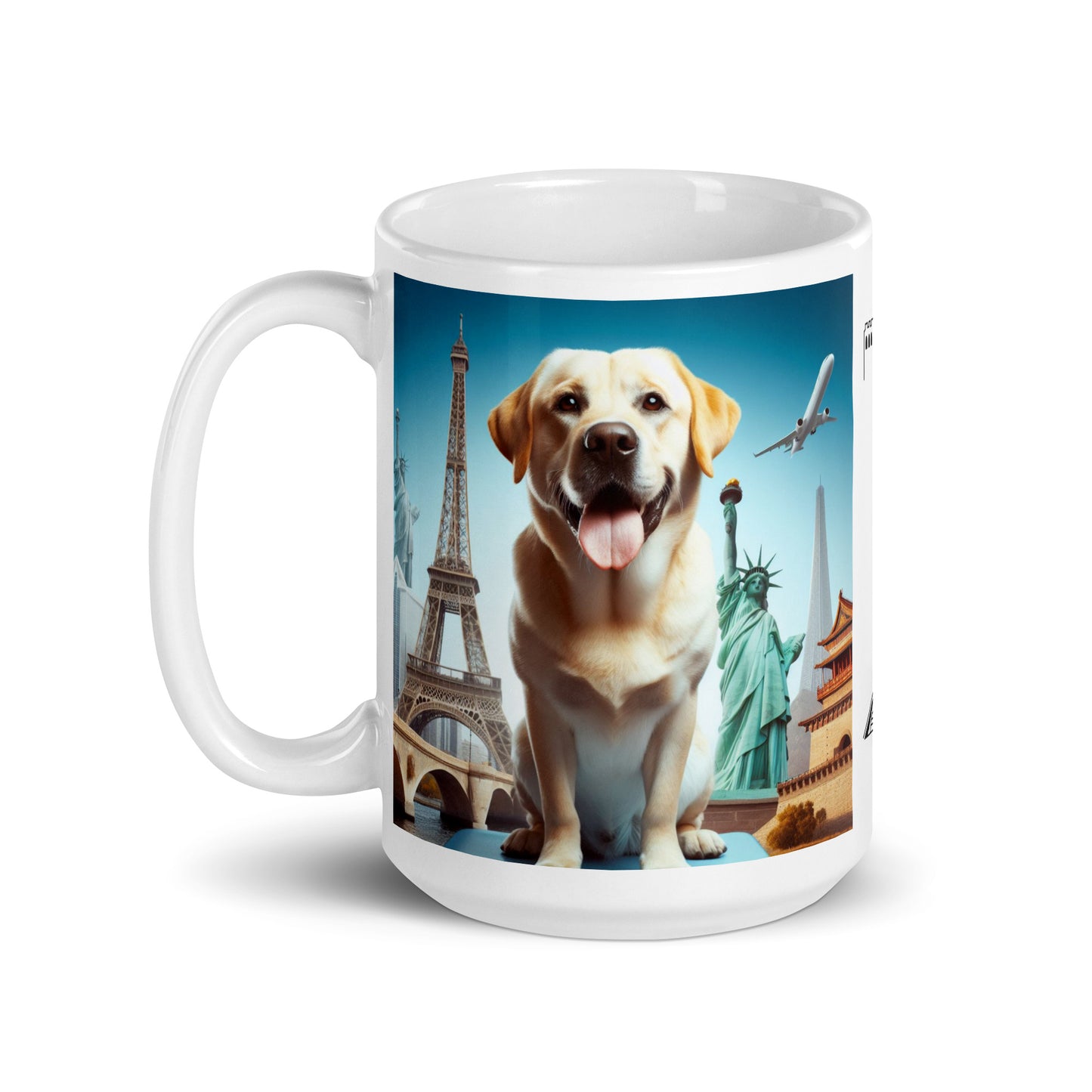 Taza labrador viajero