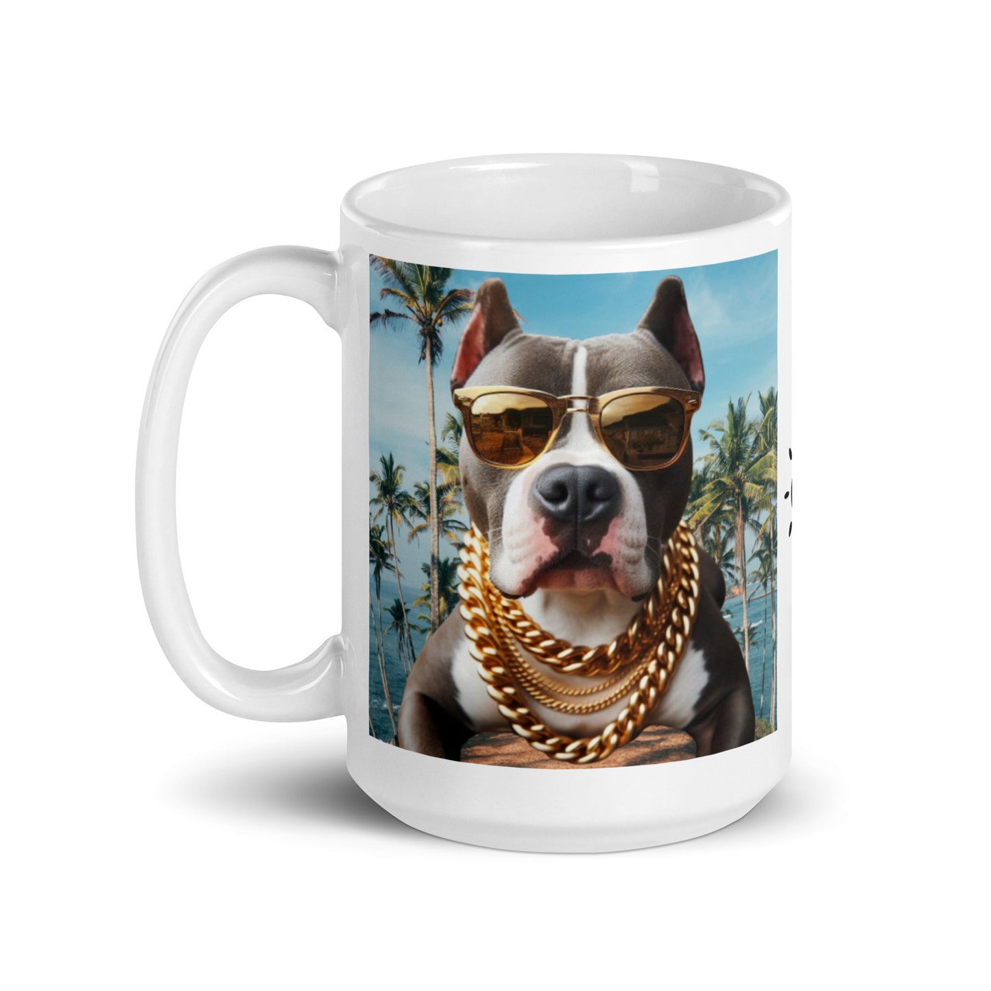 Taza pitbull cadena