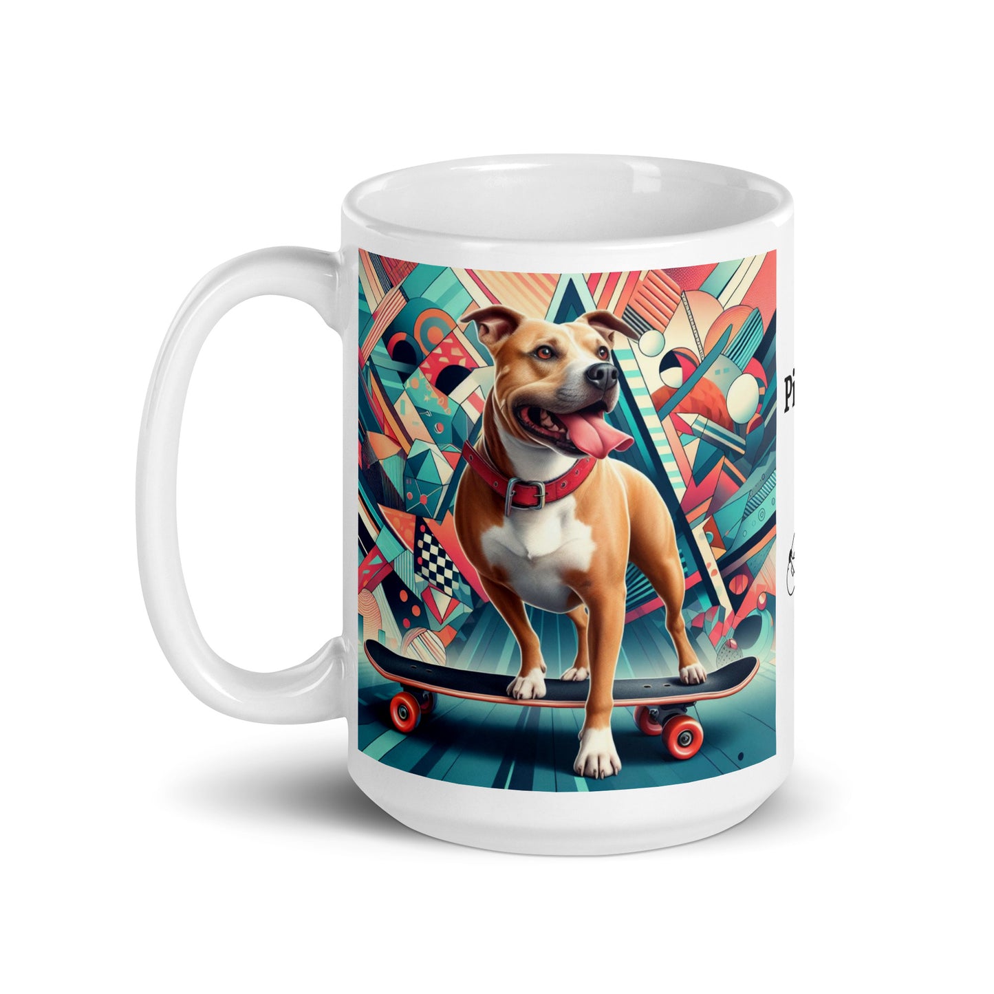 Taza pitbull skate