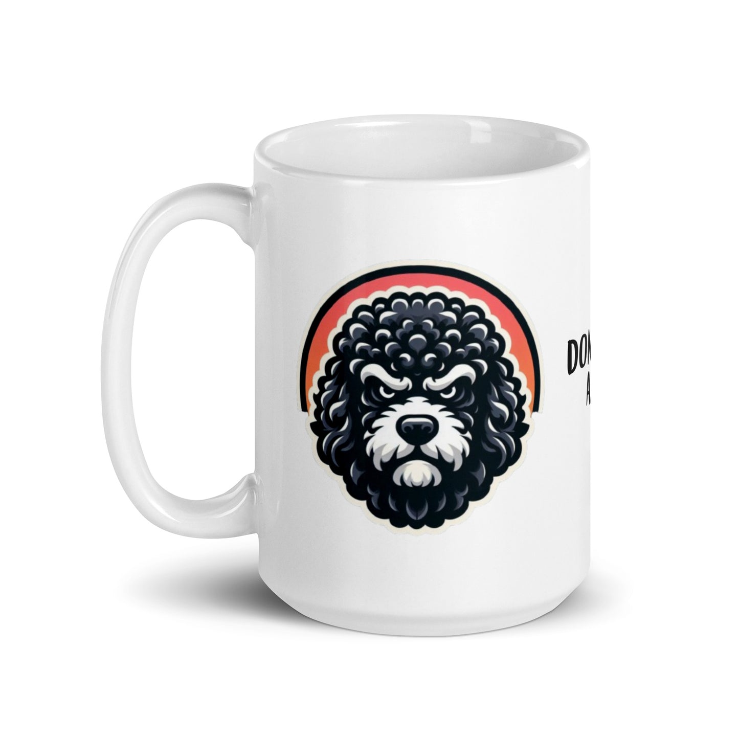 Taza water dog angry