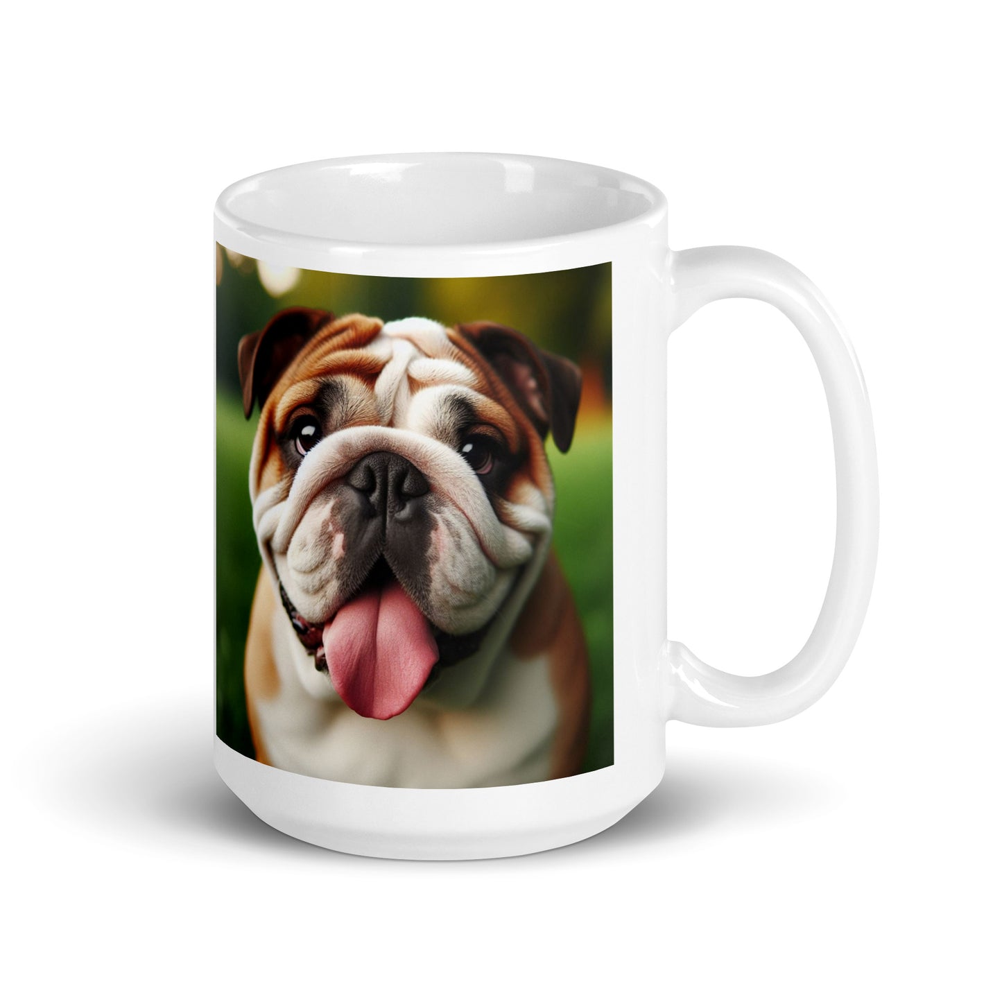 Taza bulldog happy