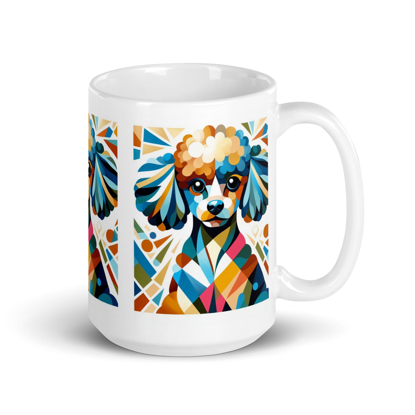 Taza caniche abstract