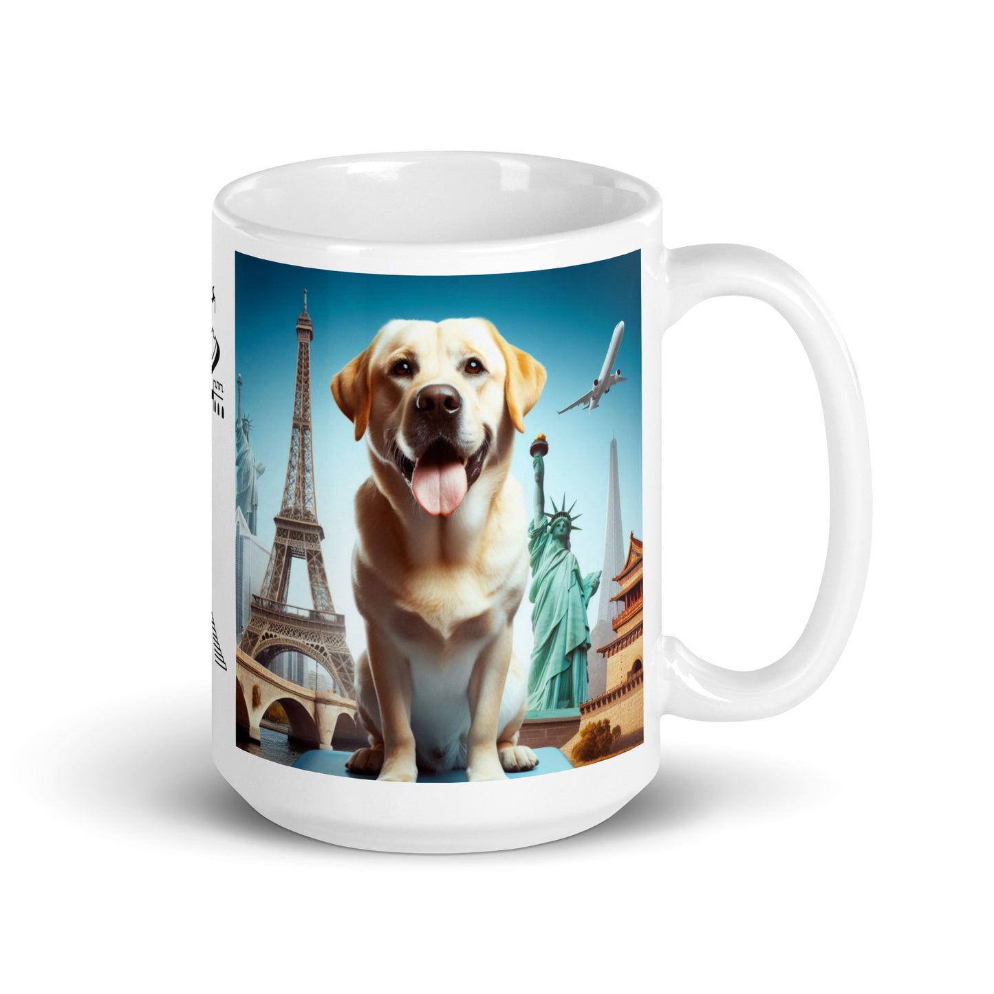 Taza labrador viajero