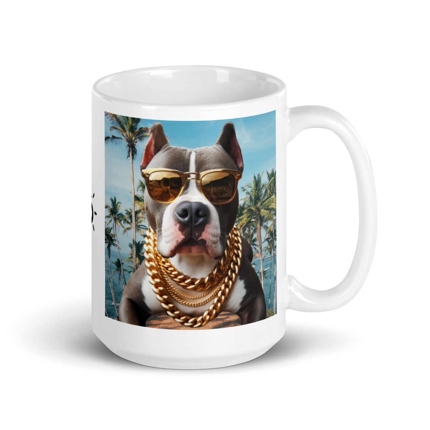 Taza pitbull cadena