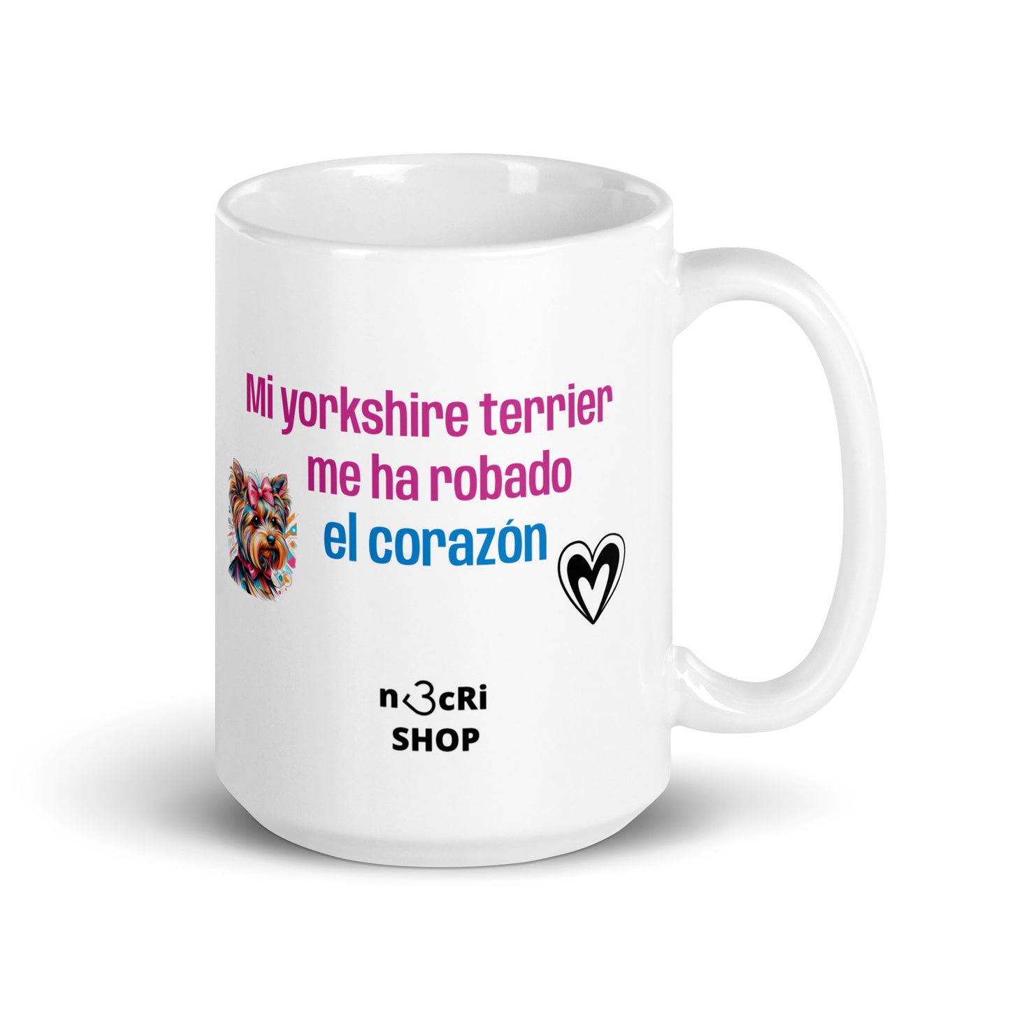 Taza yorkshire corazón