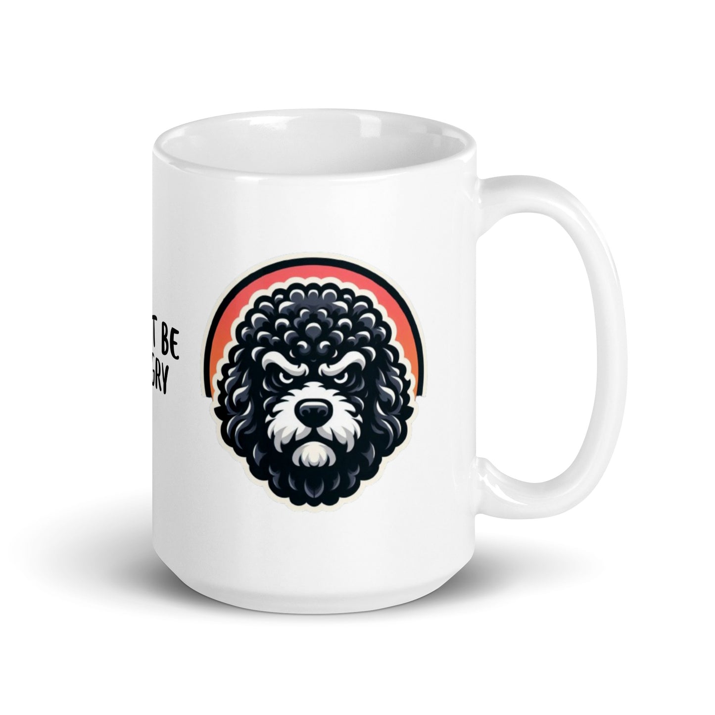 Taza water dog angry