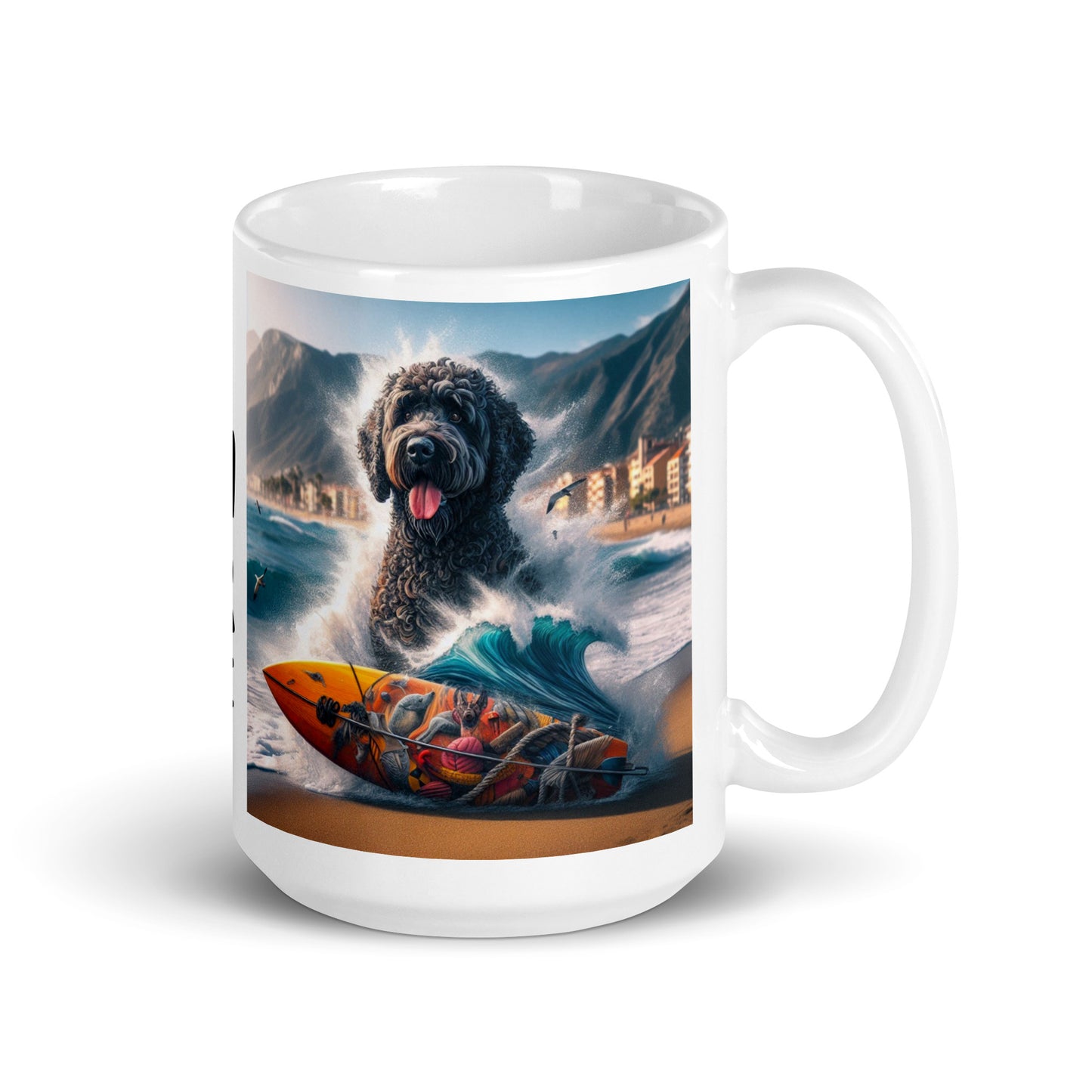 Taza water dog surf